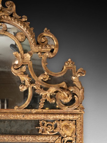 XVIIIe siècle - Miroir fin époque Louis XIV début de l'époque Régence