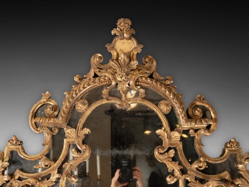 Antiquités - Miroir fin époque Louis XIV début de l'époque Régence