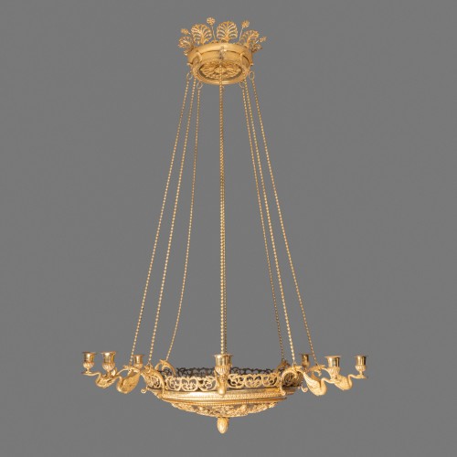 Lustre en bronze doré circa 1800 - Empire