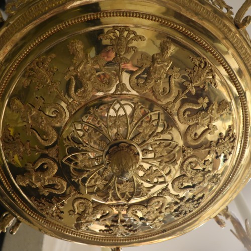 Empire - Lustre en bronze doré circa 1800