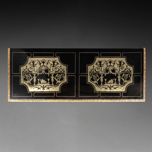 Antiquités - Boulle book case Louis XIV period early 18th century