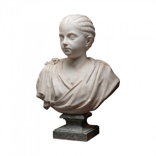 Buste en marbre fin XVIIe début XVIIIe siècle