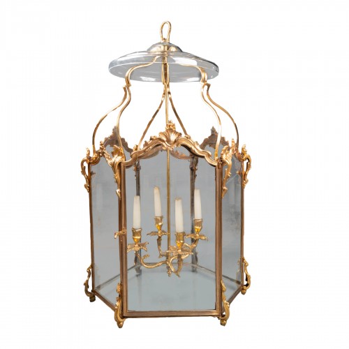 Four lights lantern Louis XV period mid 18th century