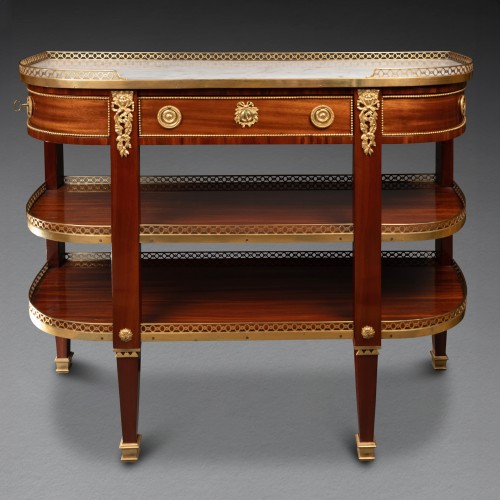 Dessertes pair Louis XVI period stamped ARTZT - Furniture Style Louis XVI