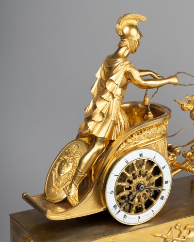 Empire - Pendule au bige époque Empire début XIX ème siècle