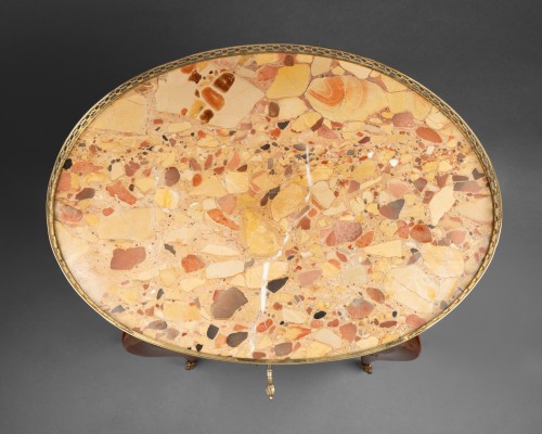 Antiquités - Coffe table stamped Jacques Dubois 18th century