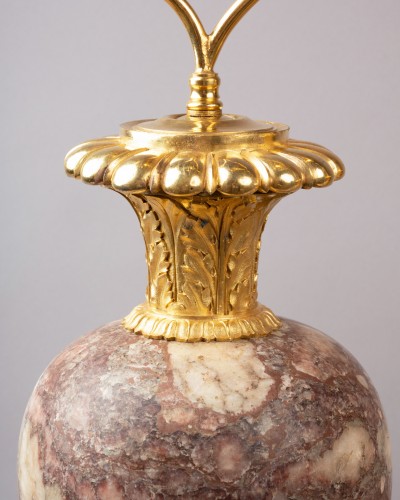 Marble vases pair late 18 early 19th century - Directoire