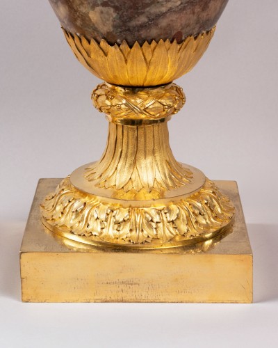 Antiquités - Marble vases pair late 18 early 19th century