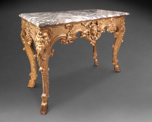 Regence period console table French work 18th century - Furniture Style French Regence