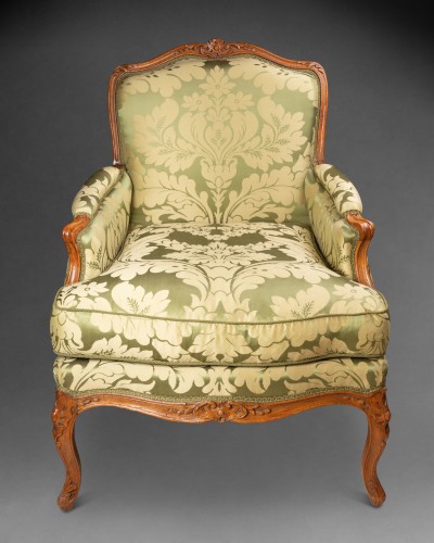 Bergeres pair Louis 15 period stamped Pierre GILLIER - 