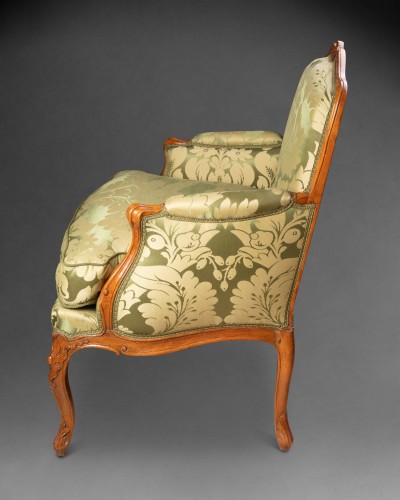 Bergeres pair Louis 15 period stamped Pierre GILLIER - Louis XV