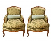 Paire de bergères époque Louis XV estampillées Pierre GILLIER