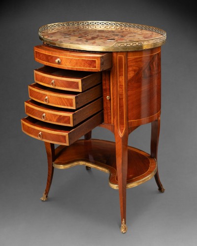 Living room table Louis XVI period stamped Molitor late 18th century - Furniture Style Louis XVI