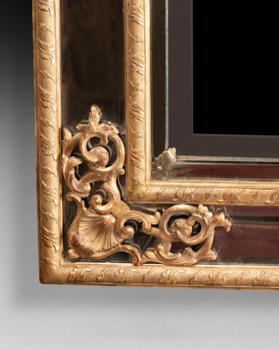 18th century - Pare closes mirror Régence period first half 18th century