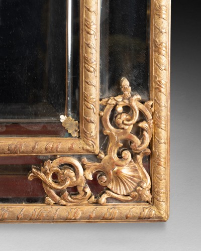 Pare closes mirror Régence period first half 18th century - French Regence