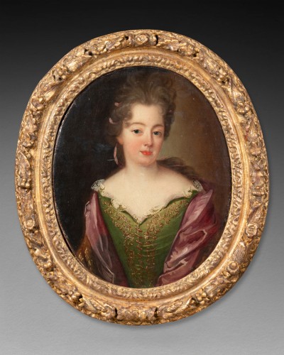 two portraits forming a pair mid of 18th century - Paintings & Drawings Style Louis XV