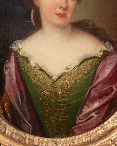 18th century - two portraits forming a pair mid of 18th century
