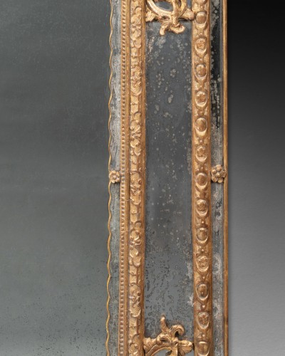 Antiquités - Pare closes mirror Louis XIV period early 18th century