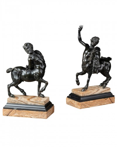 Pair of bronzes centaurs, Italy first half 18th century