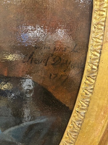 Louis XVI - Portrait d'une dame de qualité époque Louis XVI fin du XVIIIe siècle