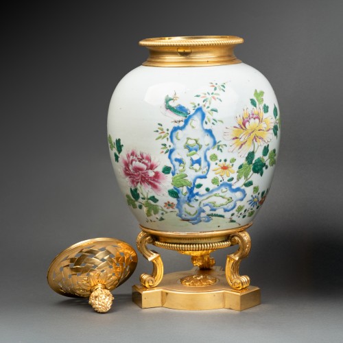 Spice jars China porcelain pair 18th century - Transition