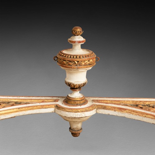 Painted wood console table Louis XVI period late 18th century - Louis XVI