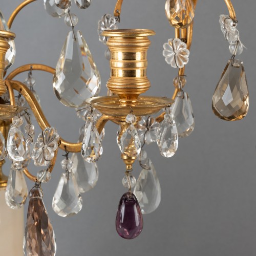 Lighting  - Pair of three lights candelabras late 18th century