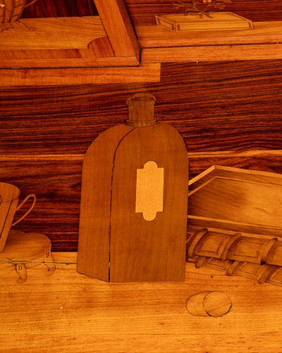 Antiquités - Bonheur du jour estampillé RVLC époque Transition deuxième moitié du XVIIIe siècle