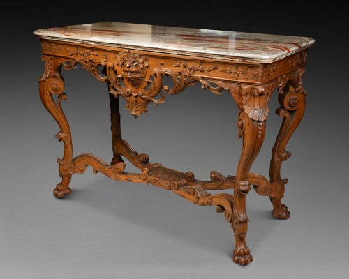 Furniture  - Oak console table Régence period first third 18th century