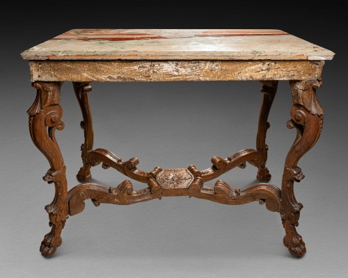 18th century - Oak console table Régence period first third 18th century