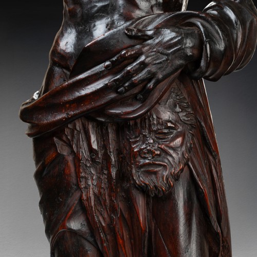 Sculpture Sculpture en Bois - Saint Barthélémy écorché en noyer, fin XVIIe début XVIIIe siècle