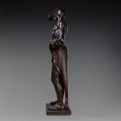 Louis XIV - Saint Barthélémy écorché en noyer, fin XVIIe début XVIIIe siècle