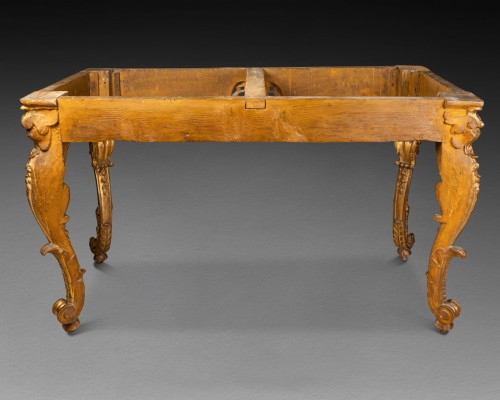 Antiquités - Gilded wood console Régence period first half 18th century