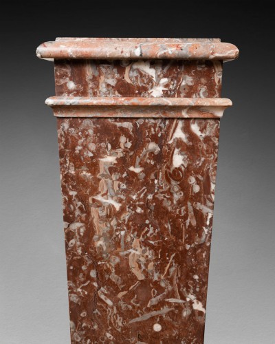 Louis-Philippe - Paire de gaines en marbre milieu du XIXe siècle