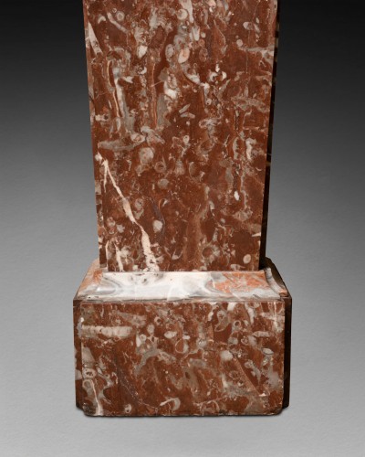 Antiquités - Paire de gaines en marbre milieu du XIXe siècle