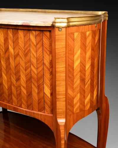 Secrétaire à rideaux estampillé JF Oeben époque Transition XVIIIe siècle - Laurent Chalvignac