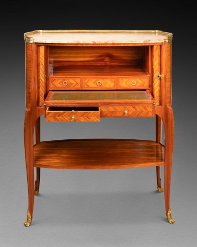 Secrétaire à rideaux estampillé JF Oeben époque Transition XVIIIe siècle - Transition