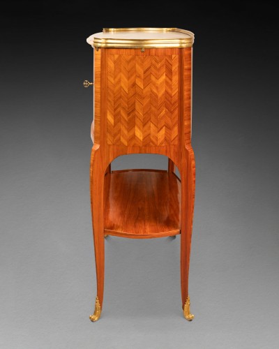 Antiquités - Secrétaire à rideaux estampillé JF Oeben époque Transition XVIIIe siècle