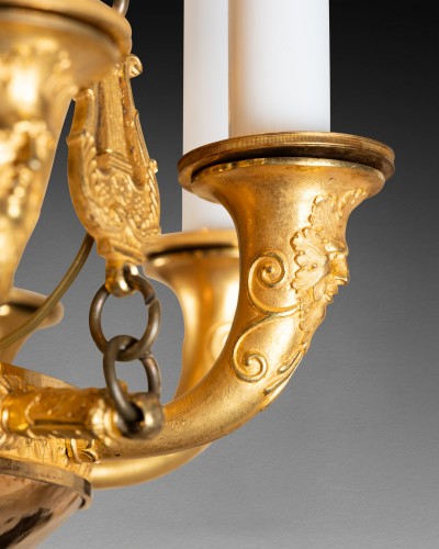 Nine lights chandelier Empire period circa 1800 - Empire