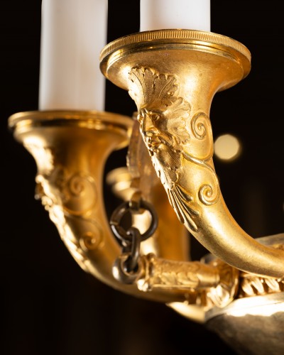 Empire - Nine lights chandelier Empire period circa 1800