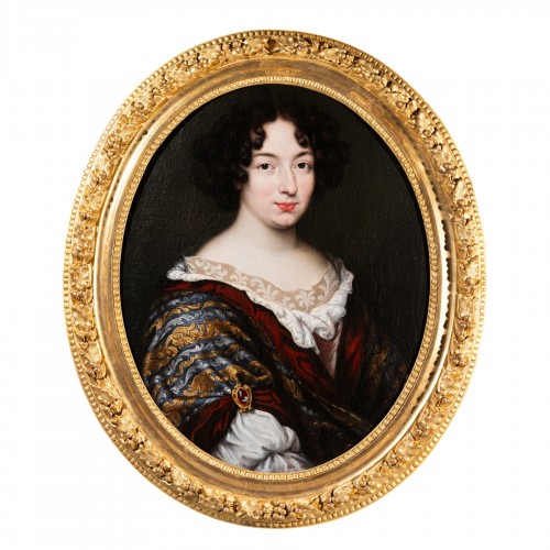 Portrait d'une dame de qualité époque Louis XIV début du XVIII ème siècle