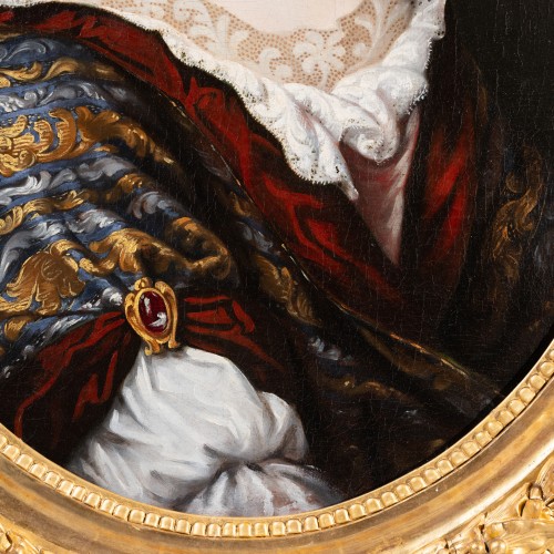 Portrait d'une dame de qualité époque Louis XIV début du XVIIIe siècle - Laurent Chalvignac