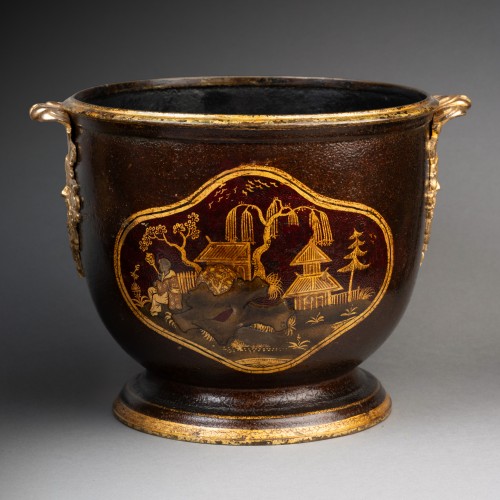 18th century - Pair of tin cooling buckets for the Regency period 18th century