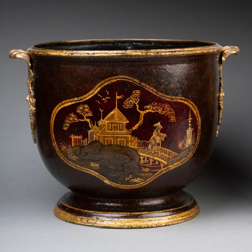 Pair of tin cooling buckets for the Regency period 18th century - French Regence