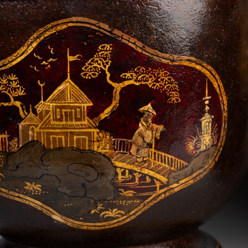 French Regence - Pair of tin cooling buckets for the Regency period 18th century