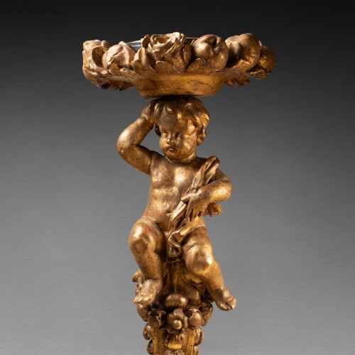 Side table lamp-holster Louis XIV period second half 17th century - Decorative Objects Style Louis XIV