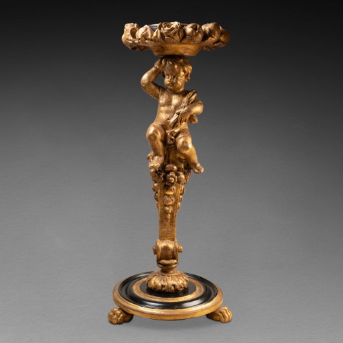 17th century - Side table lamp-holster Louis XIV period second half 17th century