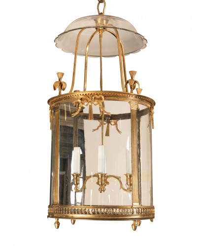 Four lights lantern Louis XVI period late 18th century - Lighting Style Louis XVI