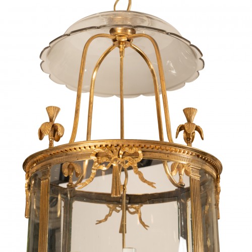 Lighting  - Four lights lantern Louis XVI period late 18th century