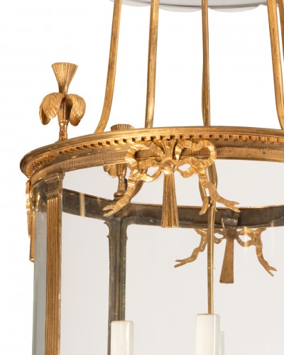 Four lights lantern Louis XVI period late 18th century - Lighting Style Louis XVI